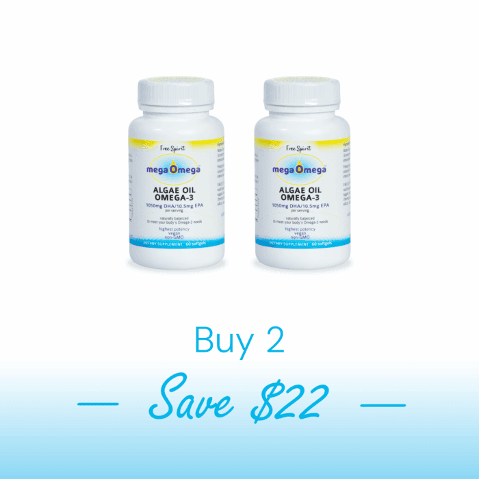 Free Spirit megaOmega® Algae Softgels, Duo